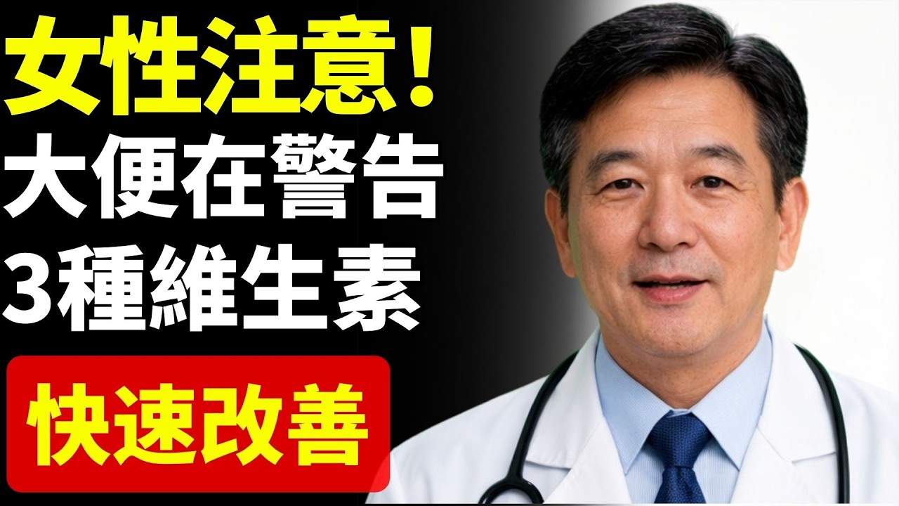 女性注意！大便正在發出警訊？醫師提醒：補充這3種關鍵維生素，幫助腸道恢復健康