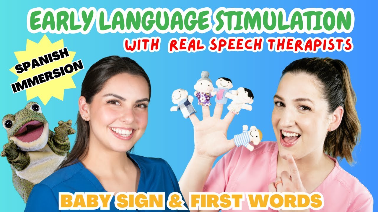 Baby Sign & First Words in Spanish | Finger family, Body Parts & Songs | Early Language Stimulation