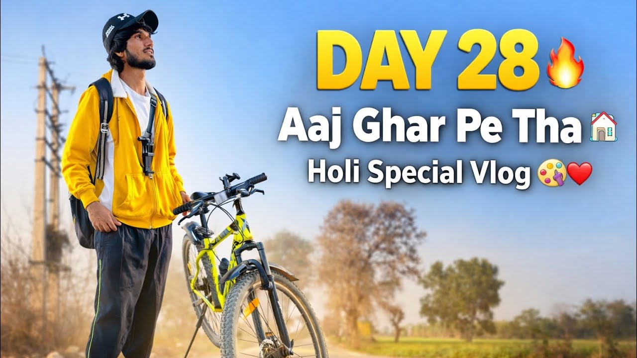 Holi Special Vlog 🎨 | Day 28 of 180 Days Challenge 💪 | 