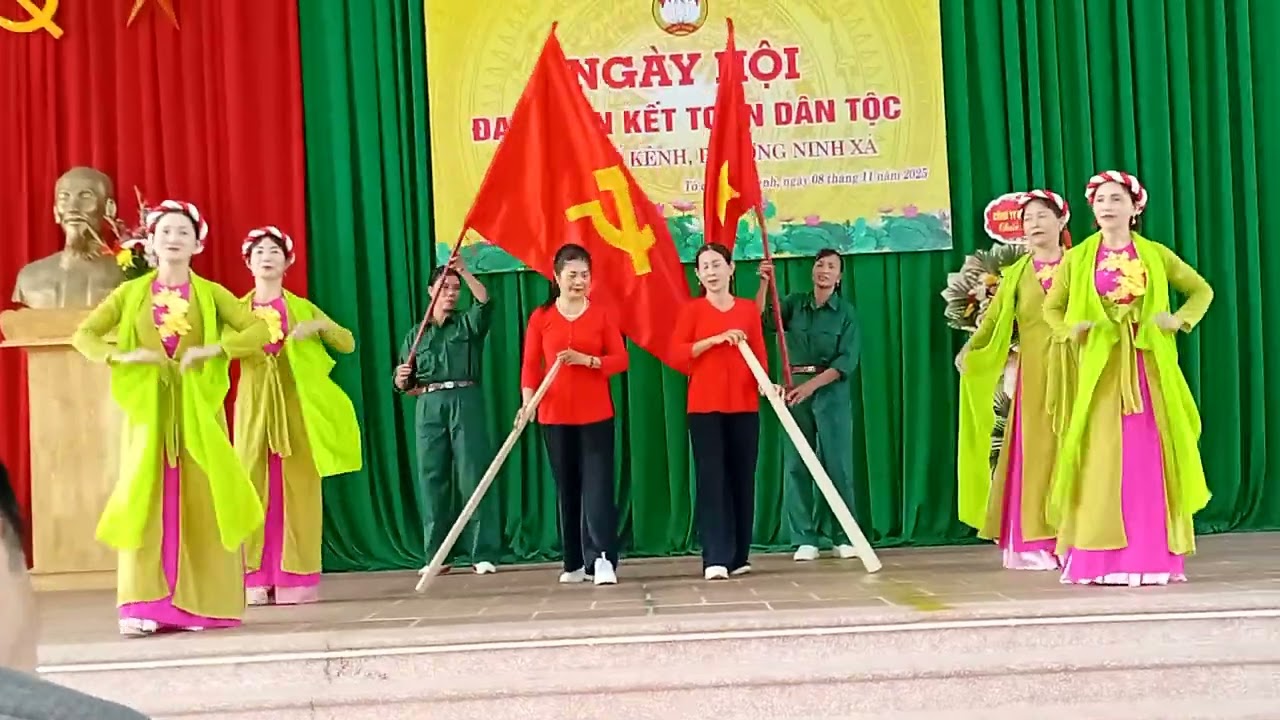 Múa chèo Lời ca mừng Đảng mừng Xuân - Ngày hội Đại đoàn kết dân tộc
