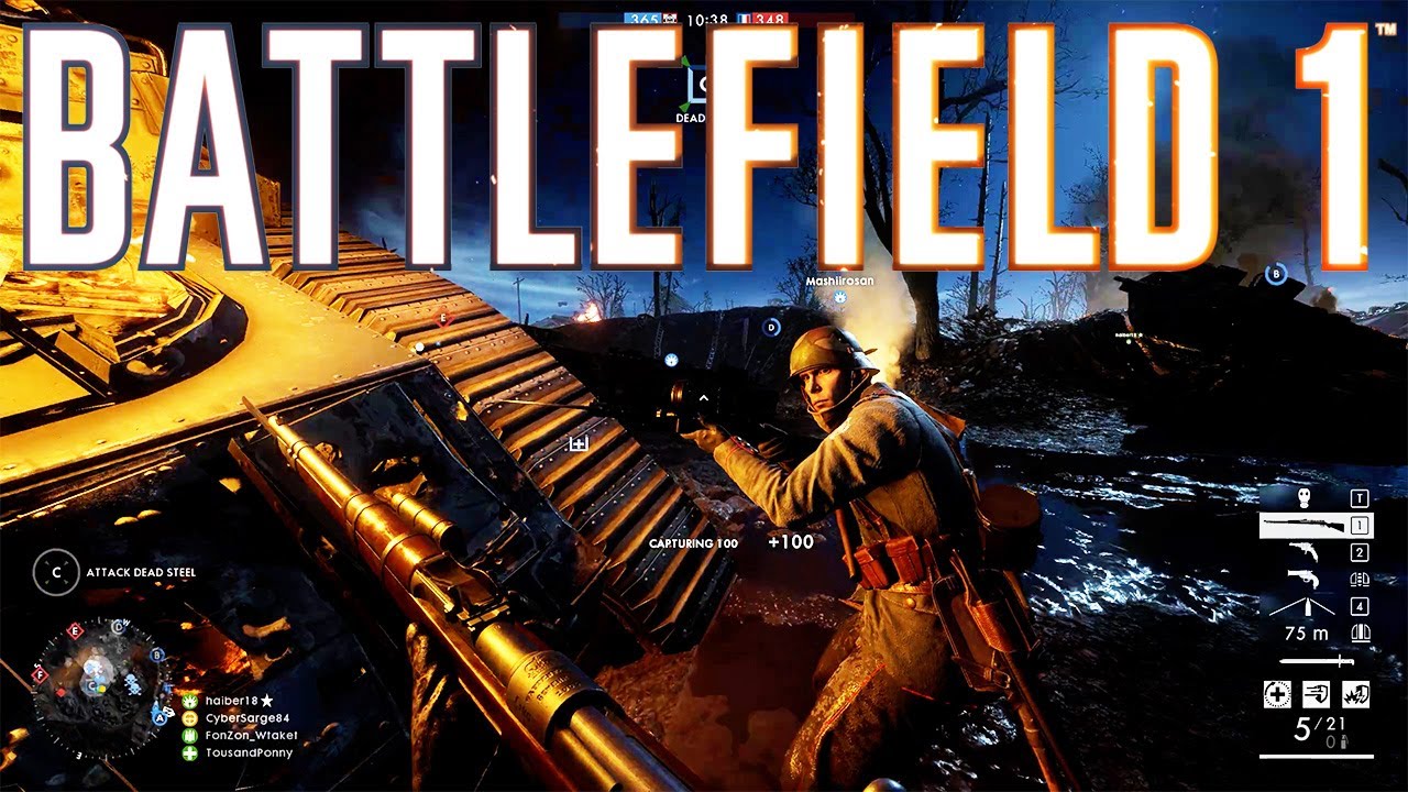Battlefield 1 Conquest Gameplay | GEWEHR 98 | FULL MATCH