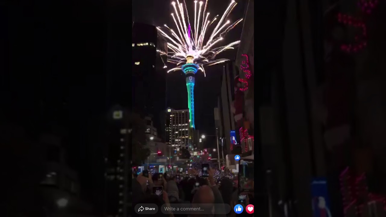 2020 New Year&rsquo;s Eve celebration 🥳 in Auckland New Zealand