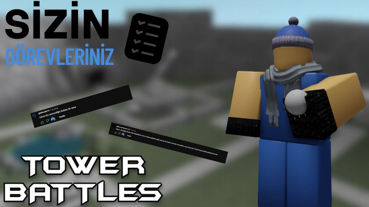 Sizin Görevlerinizi Yapıyorum #4 | Roblox Tower Battles