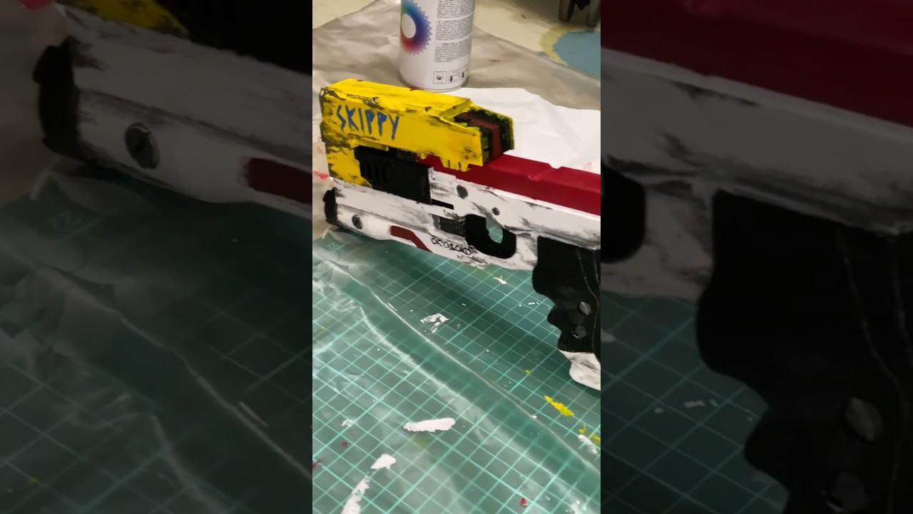 Making Skippy gun prop (3D printed & handpainted) | Cyberpunk 2077 V #cosplay