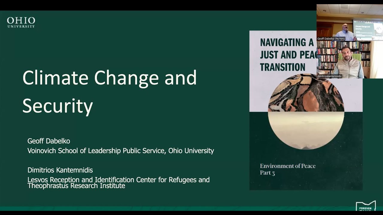 Humphrey Workshop: Climate Change and Security: From Threat to Opportunity