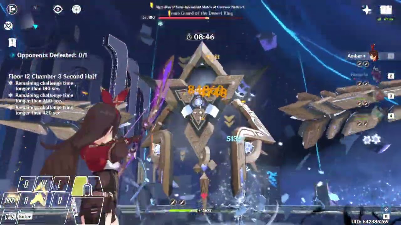 3.1 Spiral Abyss: Scuffed Floor 12-3 Attempt with Amber on the Second Half: November 1, 2022