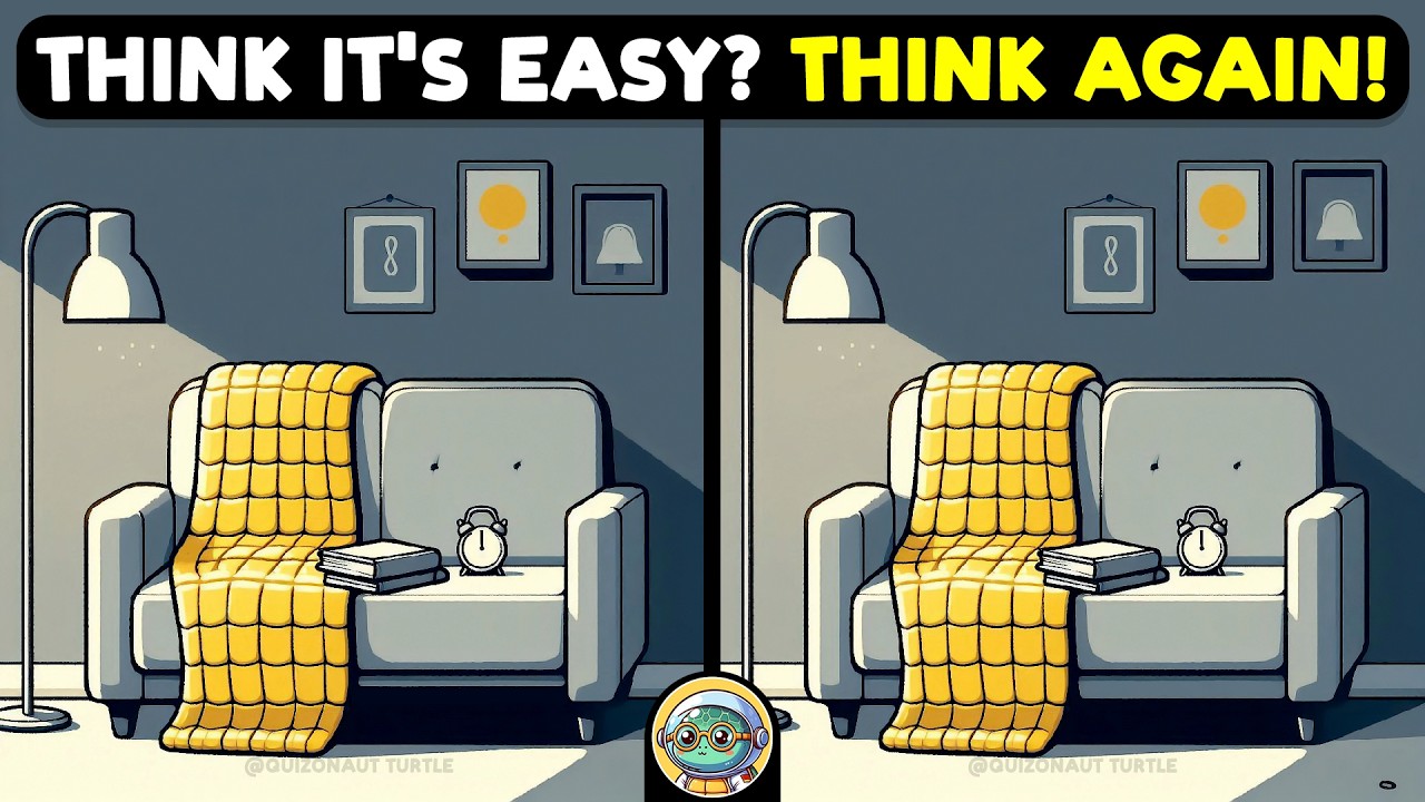 🐢🧩 Find 3 Differences | Challenge Your Mind 🧩🐢 | Quizonaut Turtle