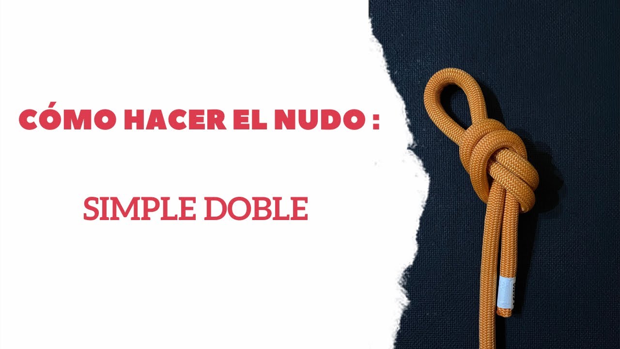 Cómo hacer el nudo simple doble.