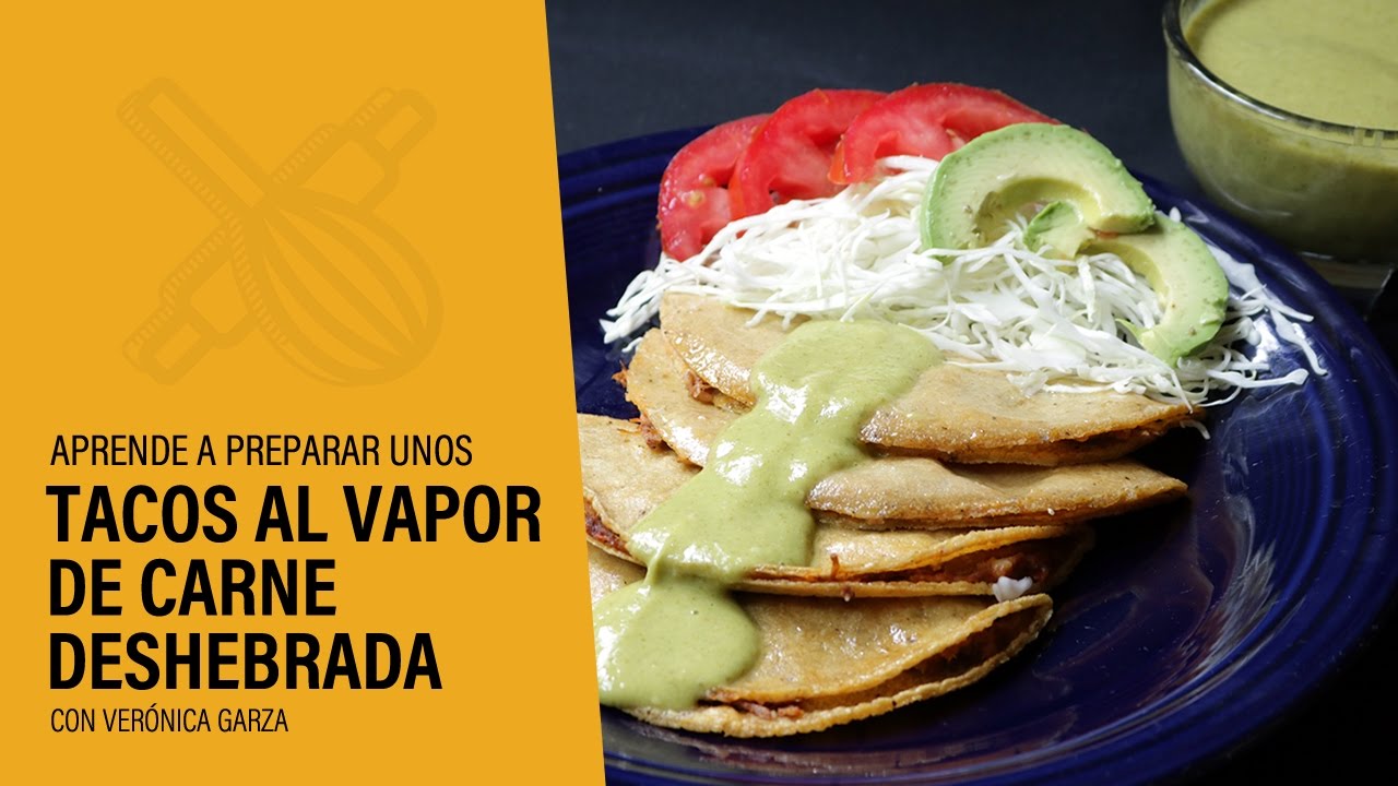 Tacos Al Vapor De Carne Deshebrada