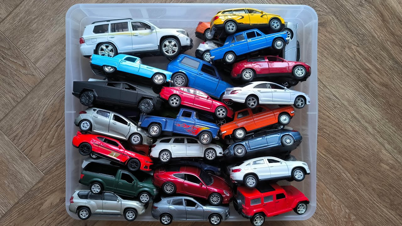 Box Full of Cars - Toyota, Chevrolet, Jeep, Kia, Mercedes-Benz, Ford, Buick, Porsche abd many others