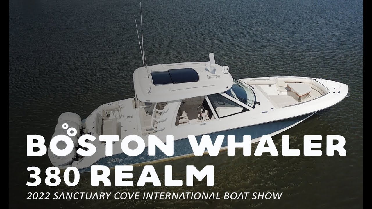 BOSTON WHALER 380 REALM WALK-THROUGH - SCIBS 2022 | The Rudder
