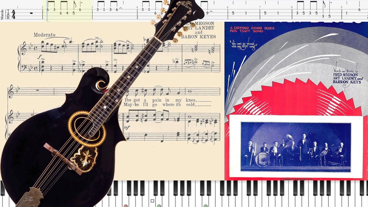 Folk Blues:  Rip Saw Blues (1924) with TAB