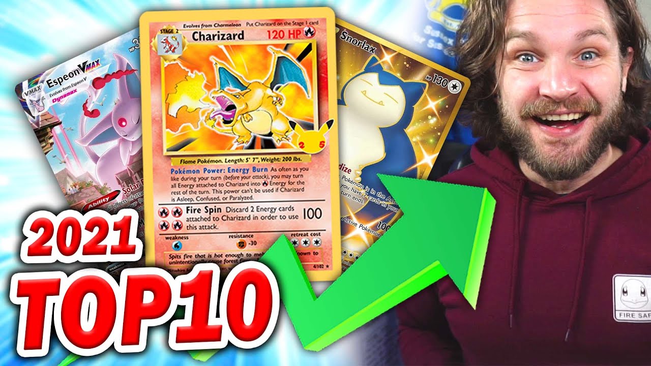 TOP 10 most EXPENSIVE Pokemon Cards of 2021!