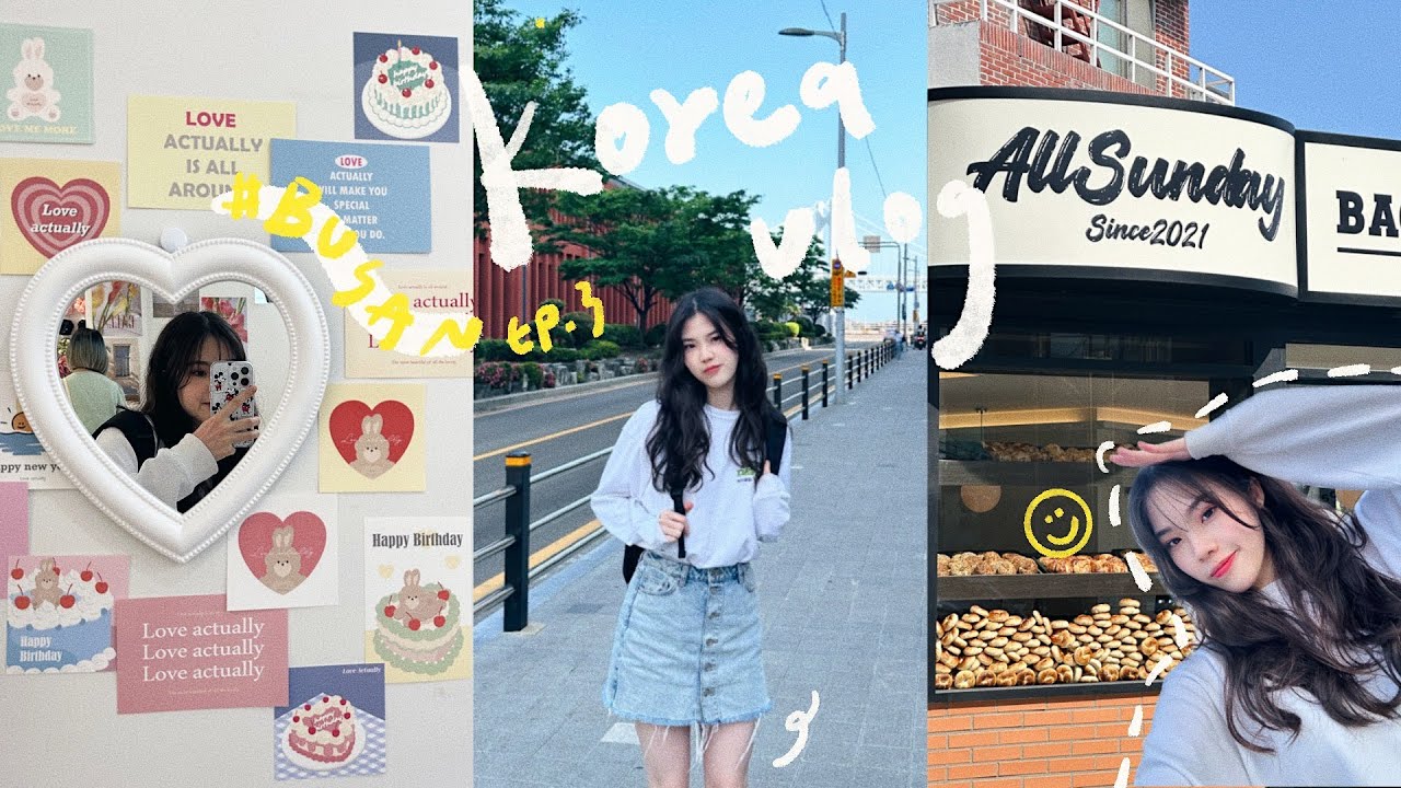 Korea vlog / 釜山畢旅ep.3🫧靠海咖啡聽、廣安里＆白淺灘文創小店、巧遇白虎、在地超推豬肉湯飯🍲