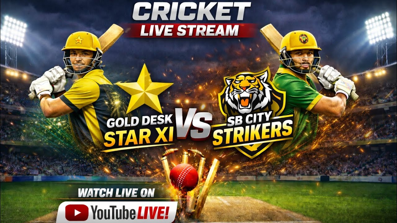 Gold Desk Star XI VS SB City Strikers 🏏💥 Quarter Final