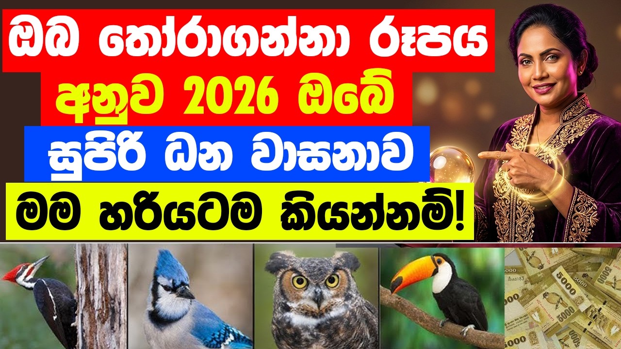 ඔබ තෝරාගන්නා රූපය අනුව 2026 ඔබේ සුපිරි ධන වාසනාව මම හරියටම කියන්නම්! - මේක නම් පුදුමයි!