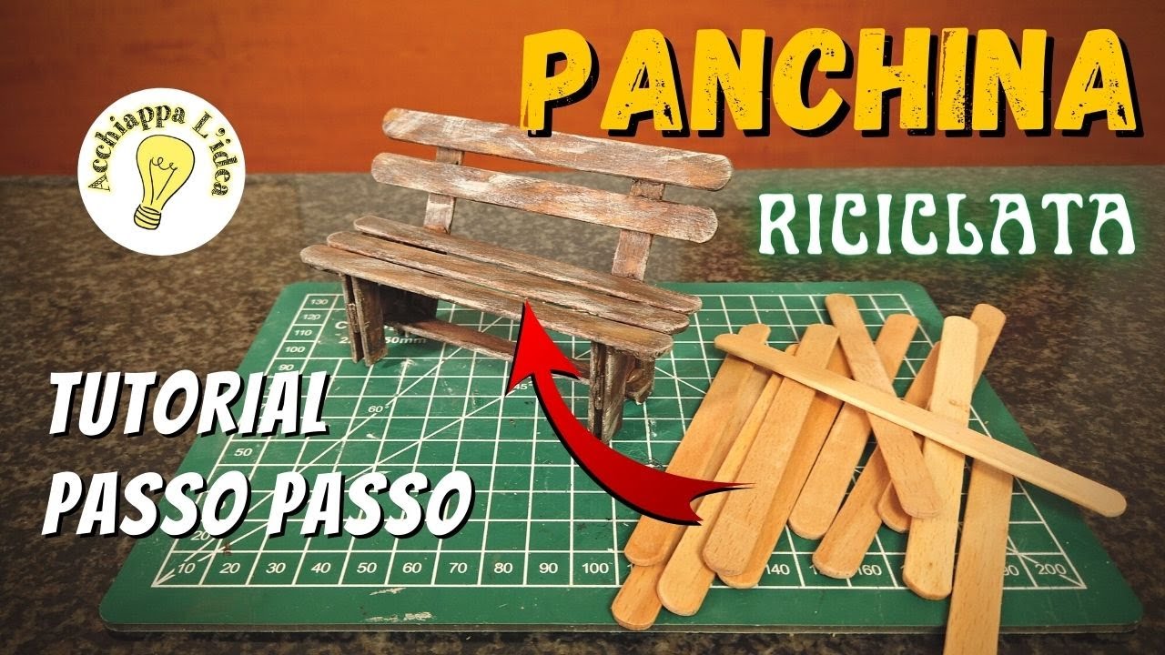 Panchina riciclata ♻ tutorial presepe fai da te