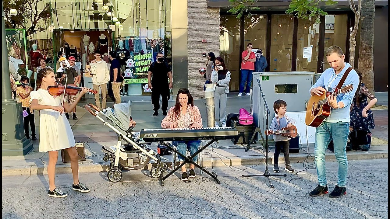 My Whole Family Is Performing in Public | Numb - Linkin Park - Violin Cover by Karolina Protsenko