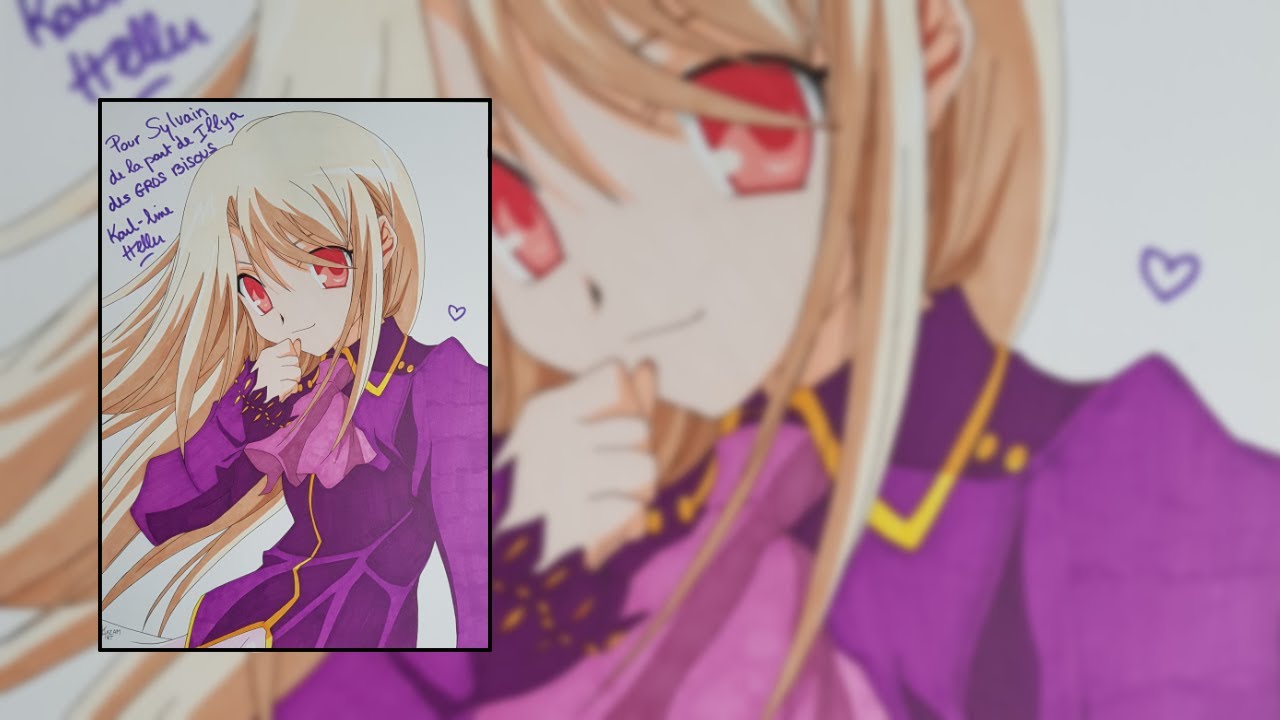 Fate Stay Night ALLYA Speed Drawing dédicacé
