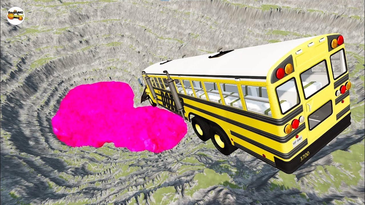 School Bus Crashes & Jump 28 | BeamNG.Drive