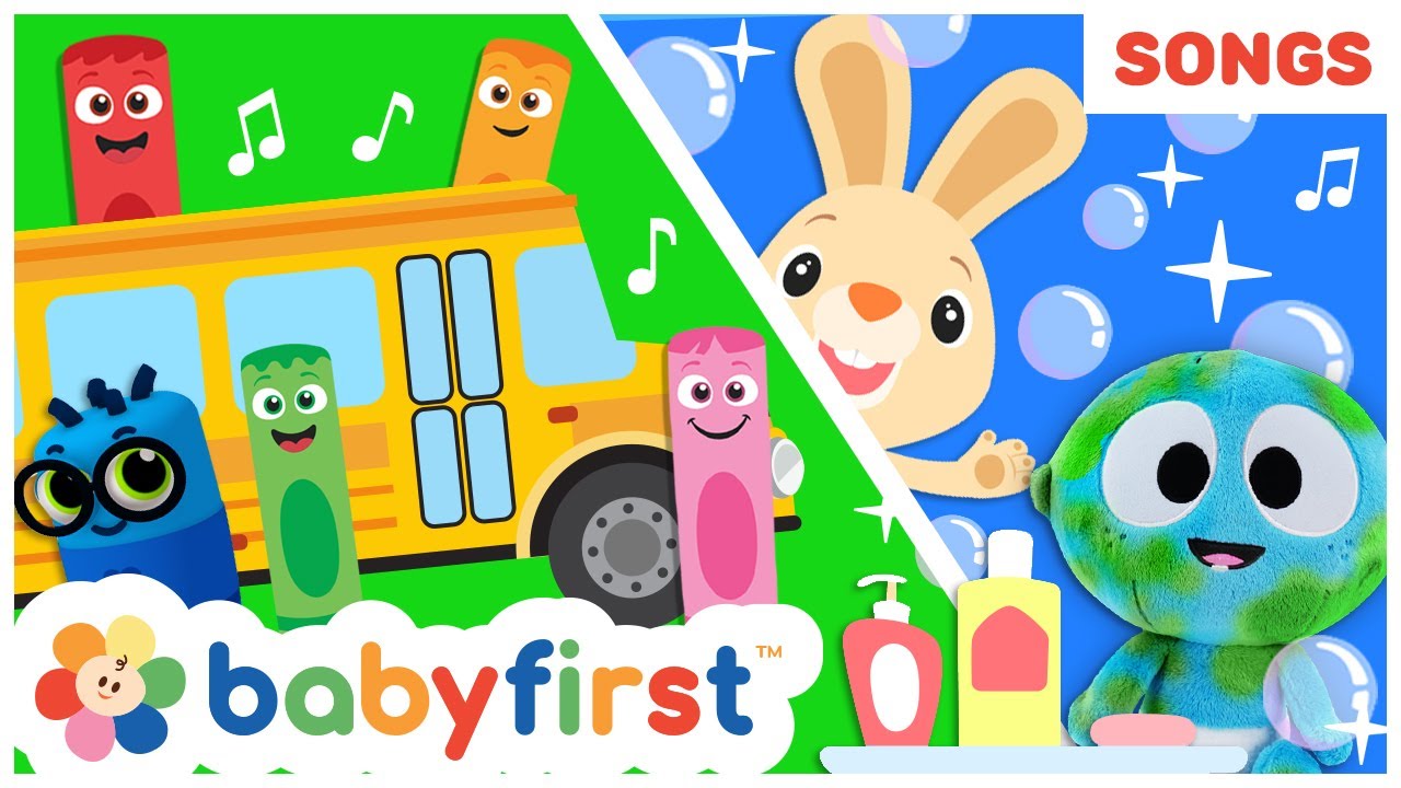 Best Nursery Rhymes for Kids 🎶 | Wheels on the Bus, Wash Hands & More | Kids Music | BabyFirst