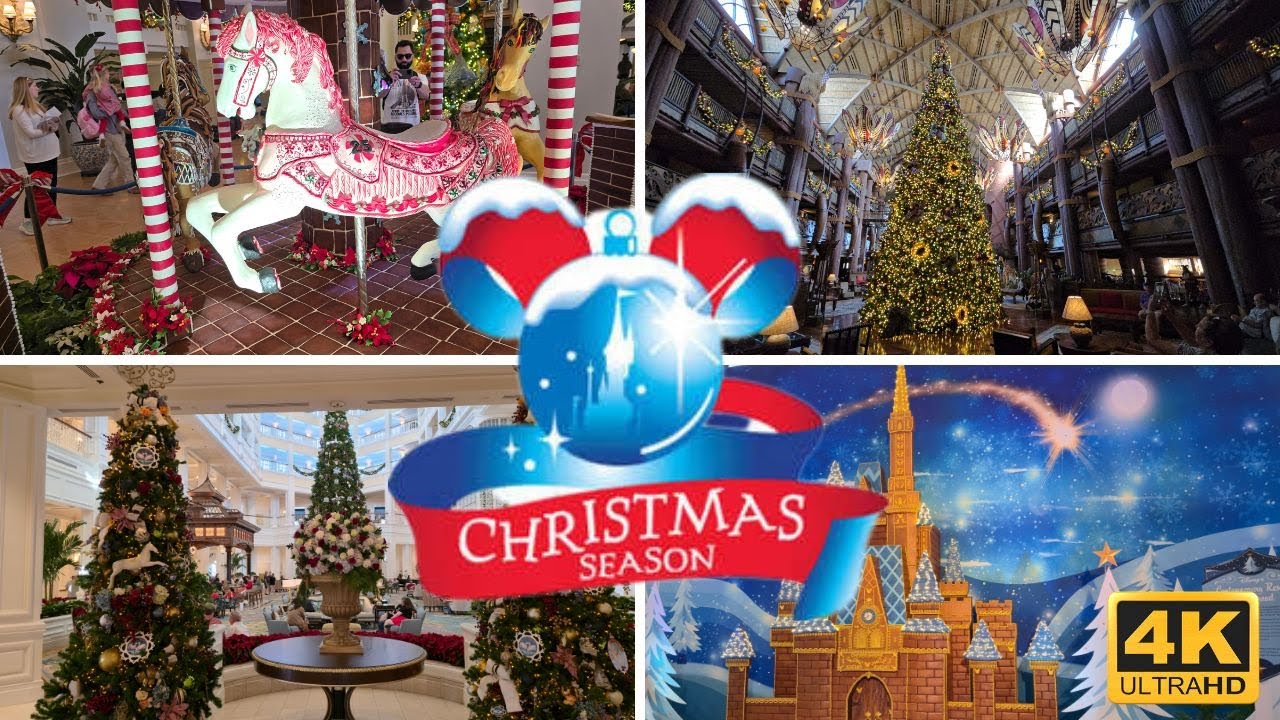🎄✨ Волшебные праздничные украшения в курортах Walt Disney World 2025 | Елки, пряники и многое дру...