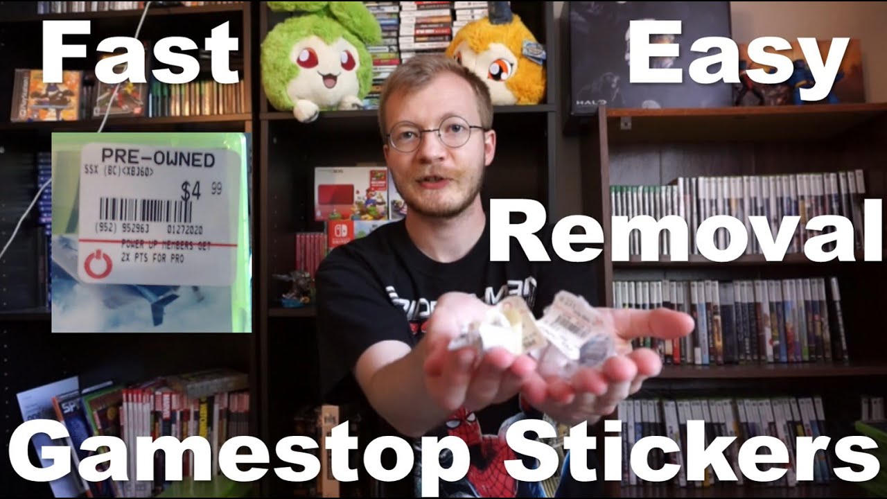 Лучший способ удалить наклейки Gamestop с игровых коробок