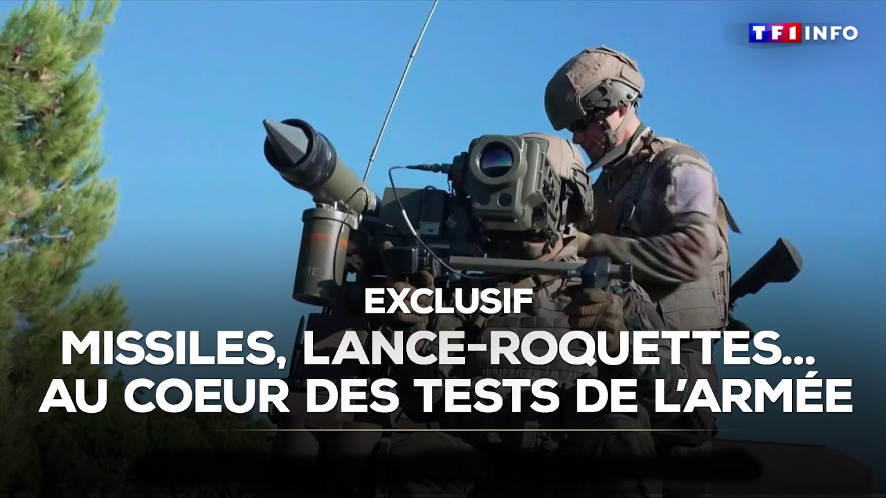Exclusif : missiles, lance-roquettes... Au coeur des tests de l'arm&eacute;e｜TF1 INFO