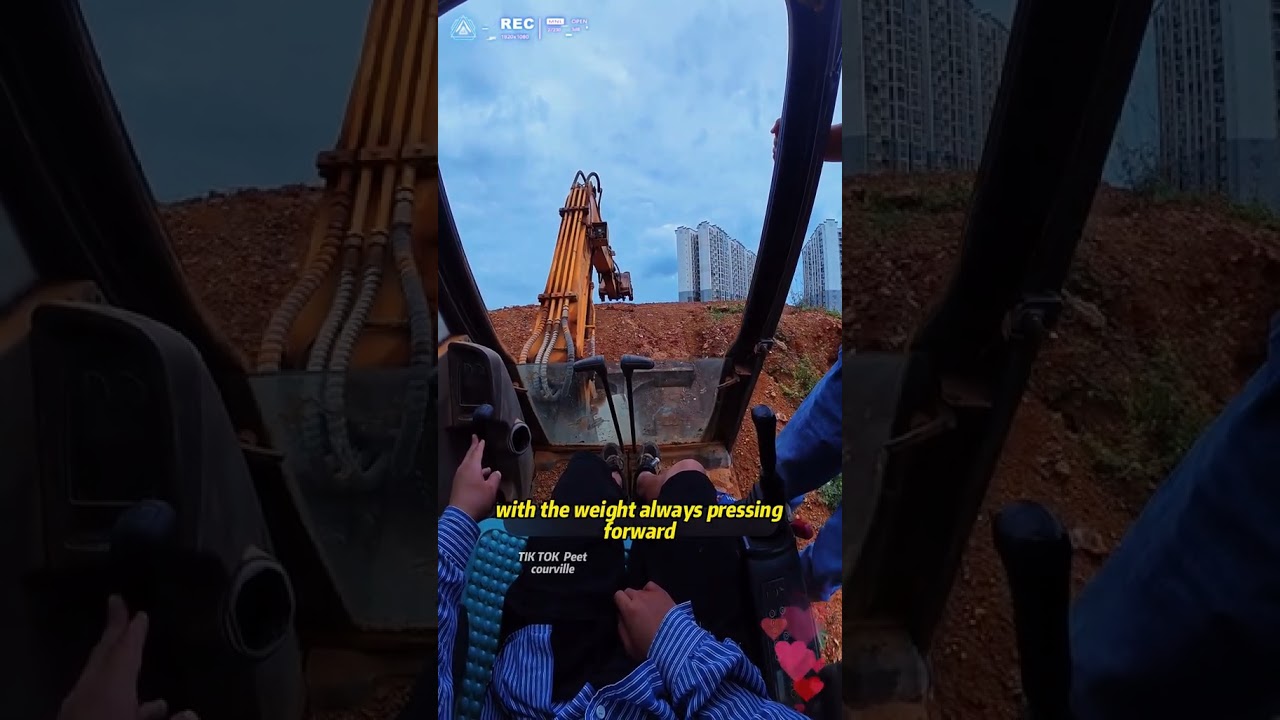 how to climb aa slope with an excavator