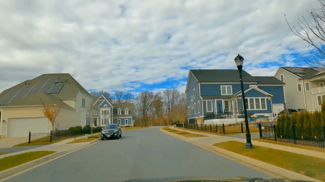 Enjoy Drive Thru Maple Lawn// MD.Listen to the Comfortable music 🎶 //Views on Nice New Houses 🏘...
