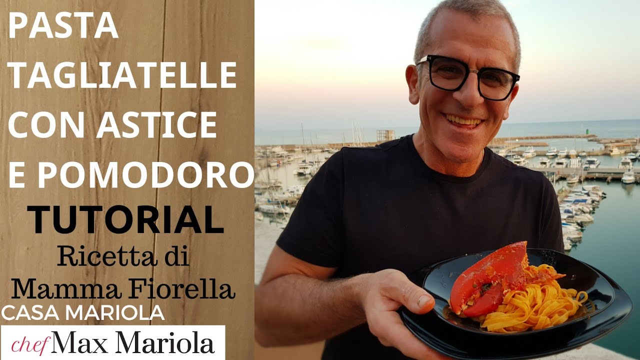 TAGLIATELLE CON ASTICE E POMODORO - TUTORIAL - la video ricetta di Chef Max Mariola