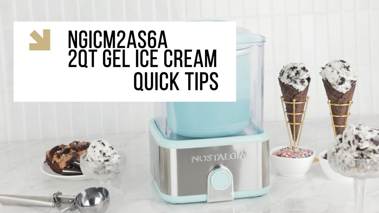 5 Quick Tips for Getting the Most out of Your Gel Ice Cream Maker | NGICM2AS6A 2 QT Ice Cream Maker