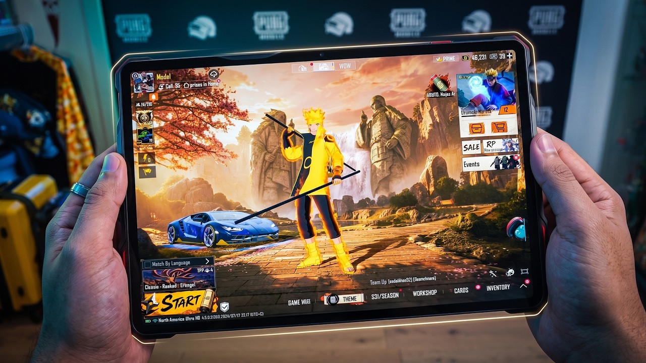 ИГРОВОЙ ПЛАНШЕТ RED MAGIC ASTRA 2 &mdash; ГЕЙМПЛЕЙ В ULTRA HD С NARUTO &mdash; PUBG MOBILE