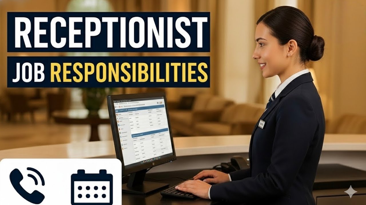 What Is Receptionist Job Responsibilities || How To Work Receptionist || Receptionist Job Interview