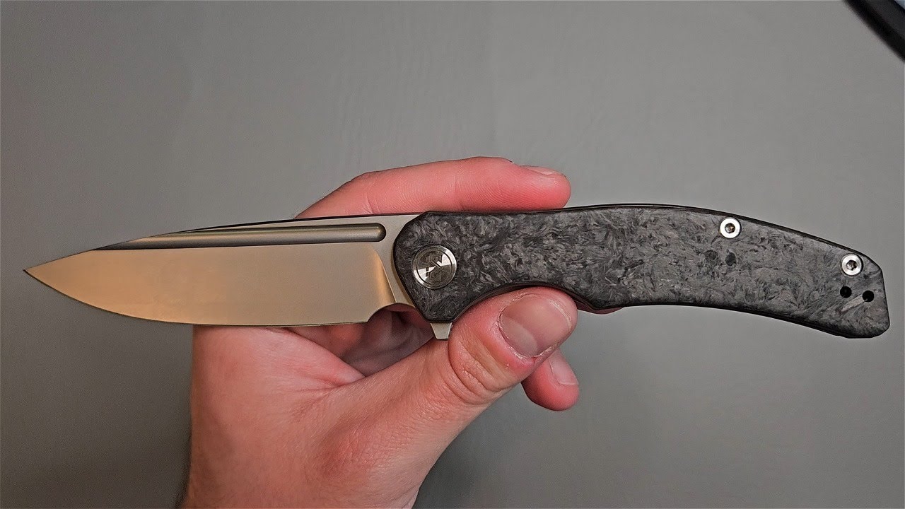 MIGURON VELONA PREMIUM VERSION (M390 BLADE, TITANIUM AND CARBON FIBER HANDLE)! THIS THING IS SWEET!!