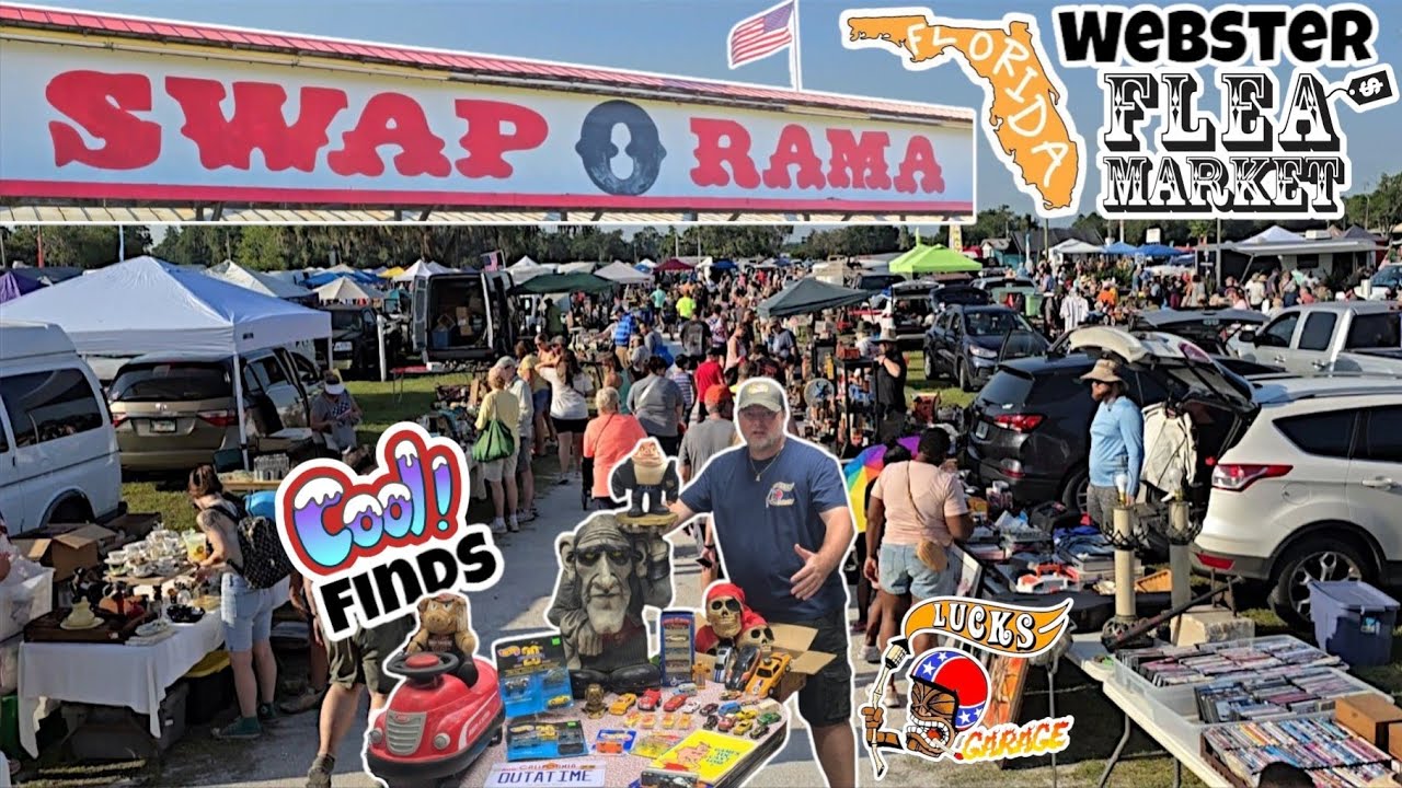 Huge Webster Swap-O-Rama Flea Market in Florida! Epic Vintage Toy Hunt & Hot Wheels Diecast Score!