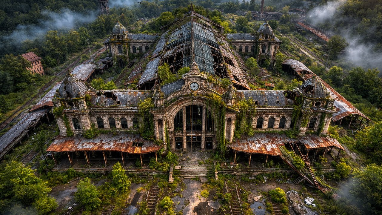 Restoring a 70-Year Abandoned Train Station into a Boutique Hotel (ASMR)