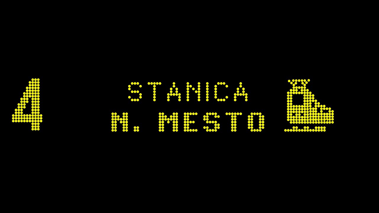 Hlášení Bratislava: Linka 4 Pri Kríži - Stanica Nové Mesto (BEZ EN)