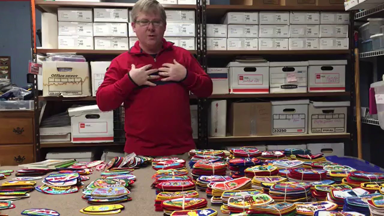 Boy Scout Council Shoulder Patch Sorting And Cataloging