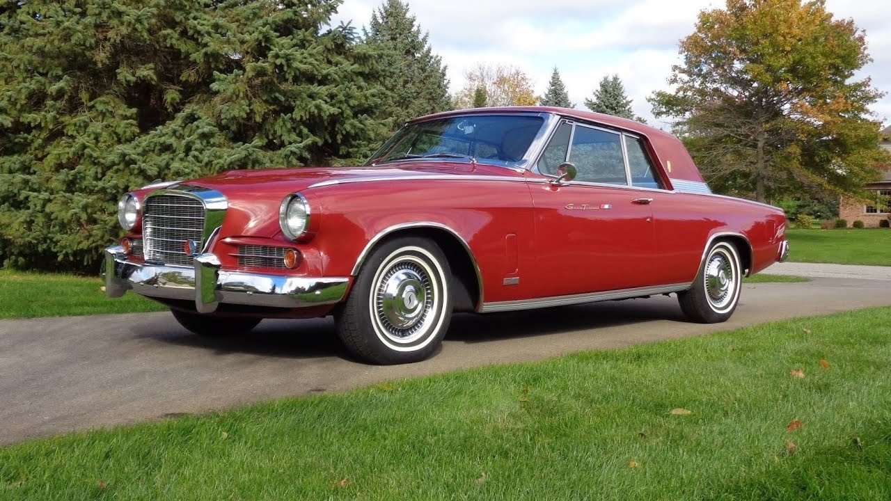 1963 Studebaker Gran Turismo GT Hawk in Red & R2 Engine Sound - My Car Story with Lou Costabile