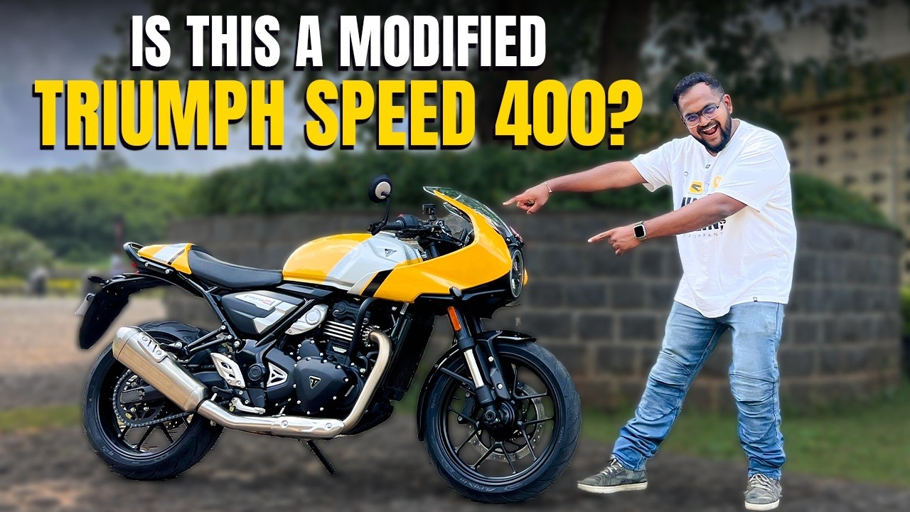 Triumph Thruxton 400 First Look! - Most Beautiful Triumph In India? | @MotorBeam 