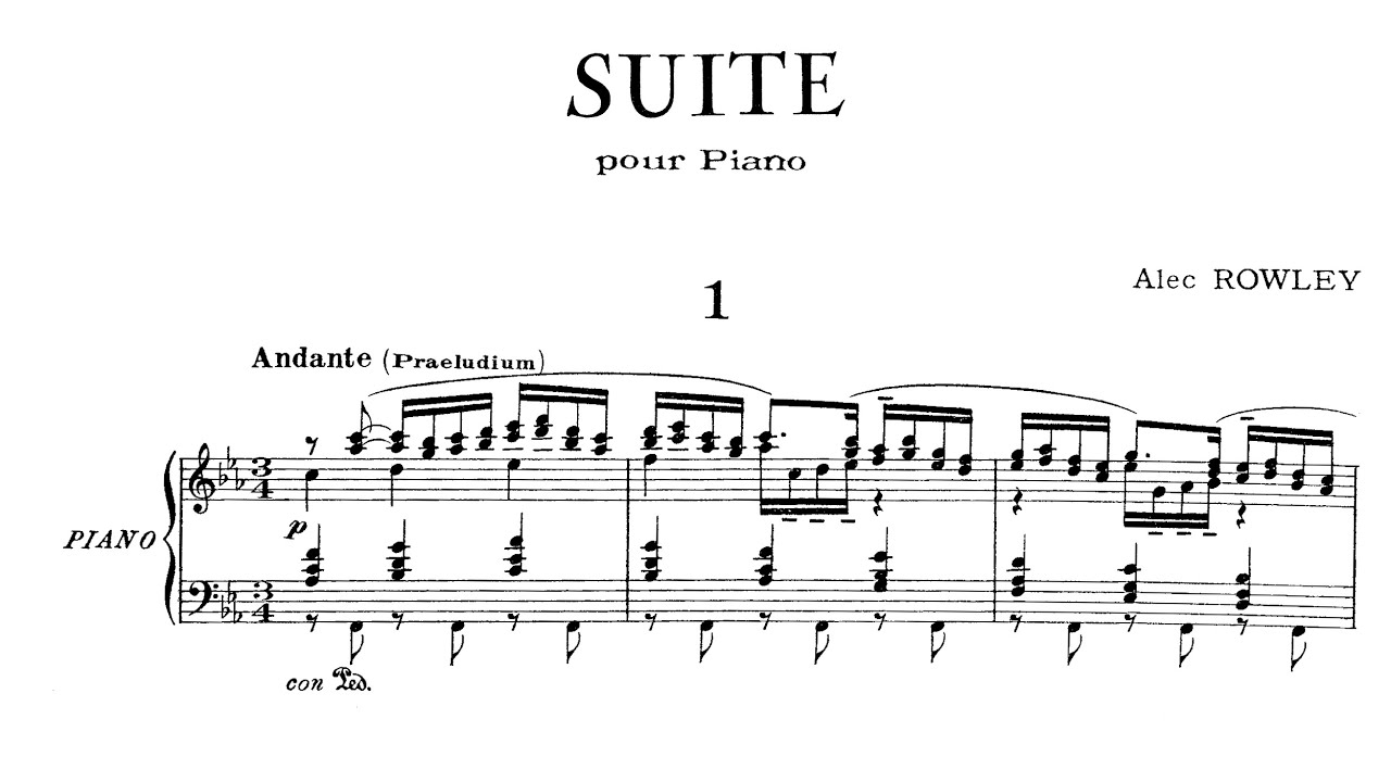 Alec Rowley: Piano Suite