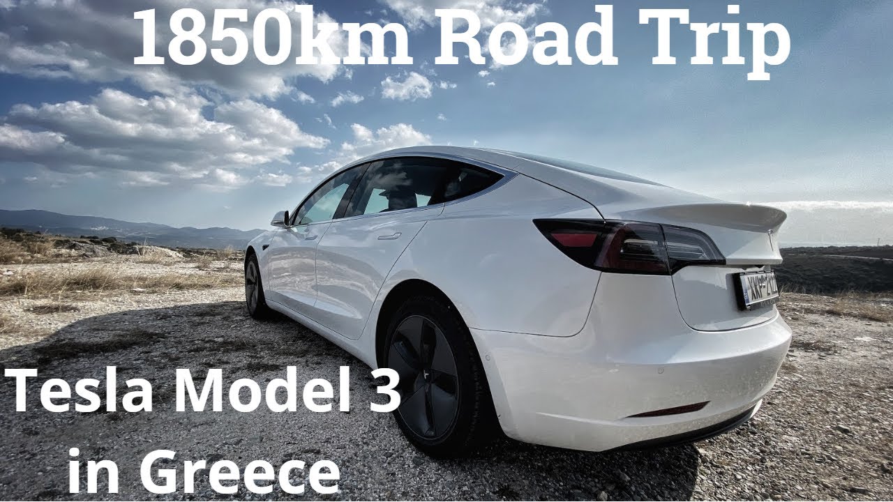 1850km Road Trip Tesla Model 3 in Greece