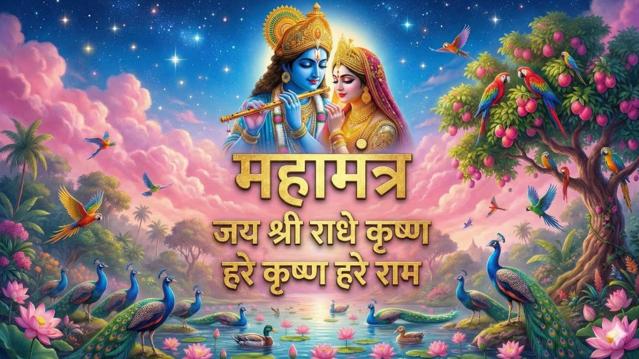 🧞🌺Hare Krishna Hare Rama Mahamantra | 🦚🕉️Times for Inner Peace 🕉️✨