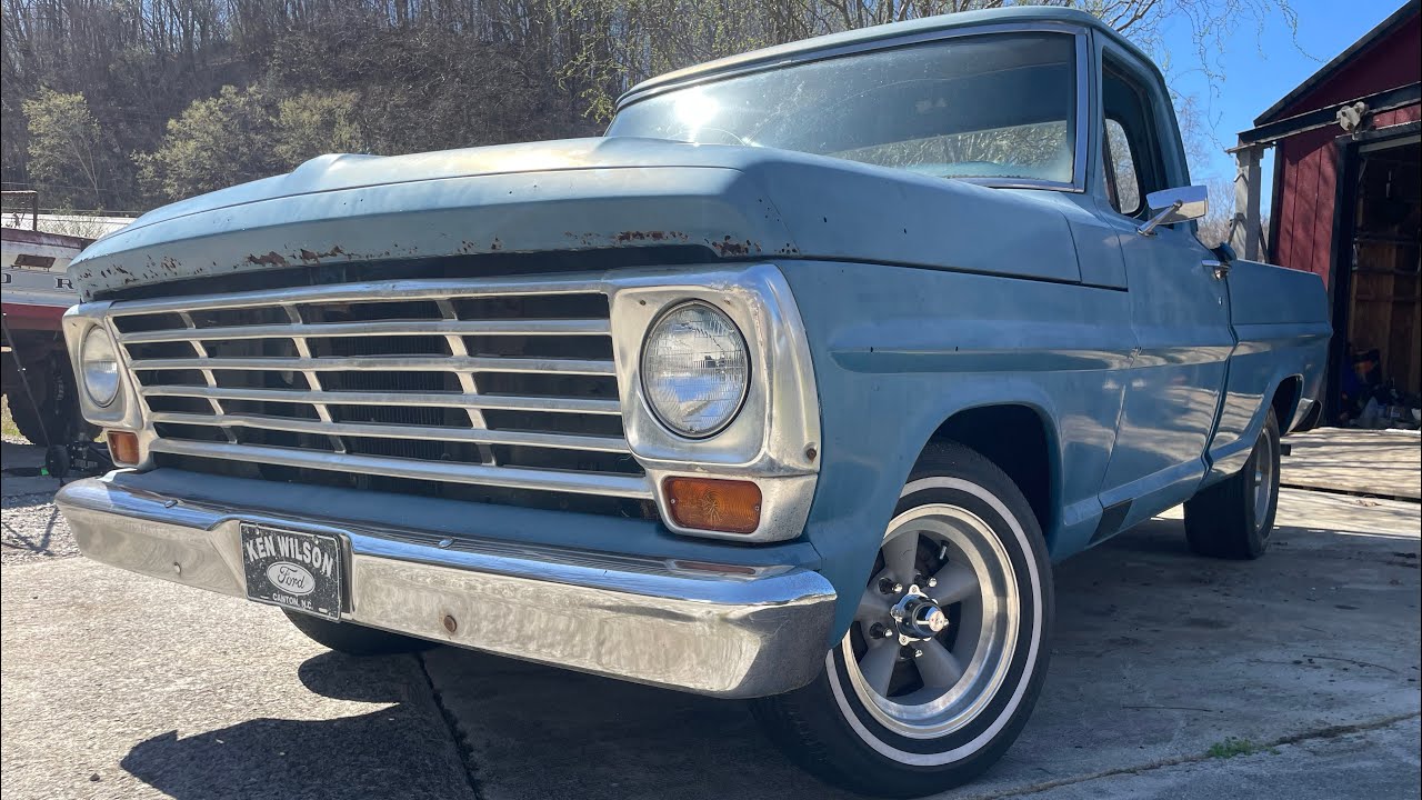 Занижение подвески моего Ford F100 1967 года с помощью комплекта DJM для занижения задней подвески.