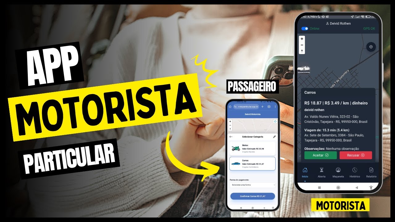 Aplicativo para Motorista Particular