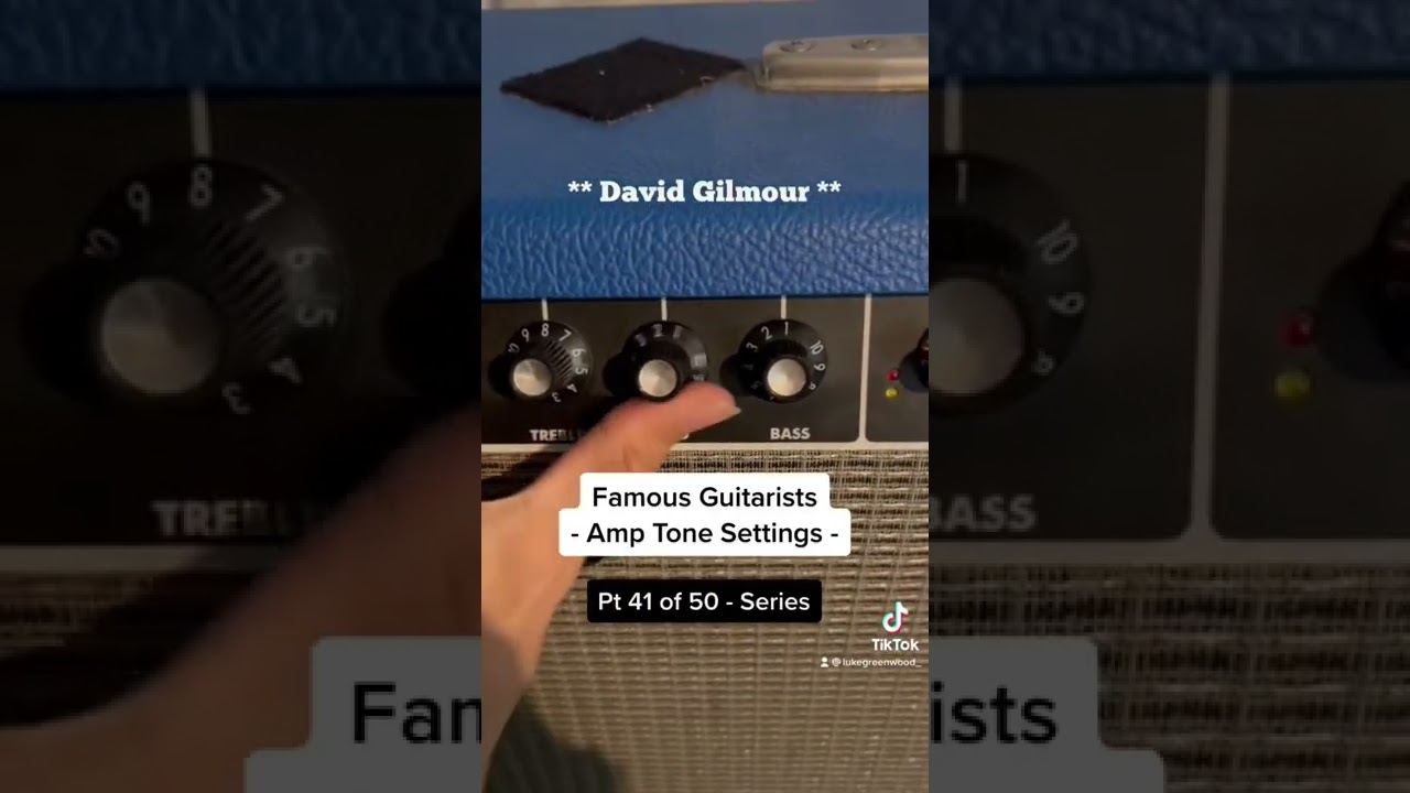 Famous Guitarists - Amp Tone Settings