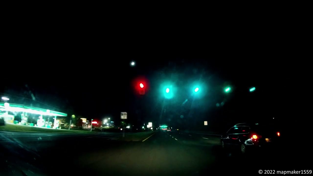 Night Drive: Gainesville to Warrenton, VA via US-29 (Rare Signal-Free Drive)
