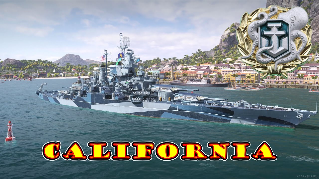Meet The California! Tier 5 American Battleship (World of Warships Legends Xbox One X) 4k