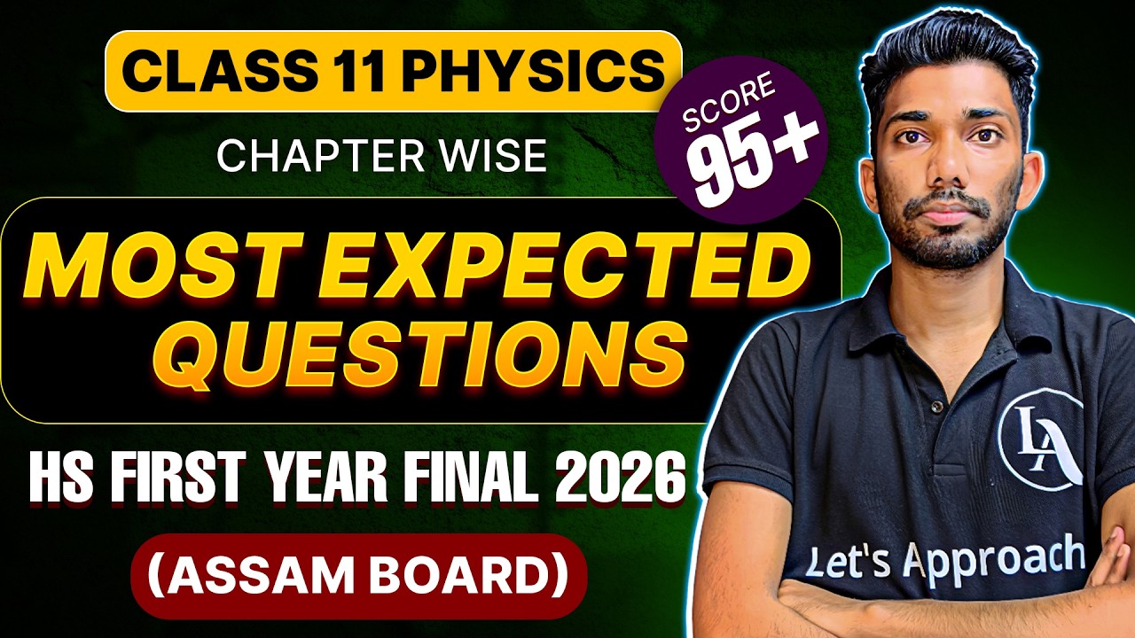 Most Important Topics and Derivations for HS 1st Year Final 2026 | Class 11 Physics | Let's Approach